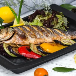 Poisson grillé aux herbes